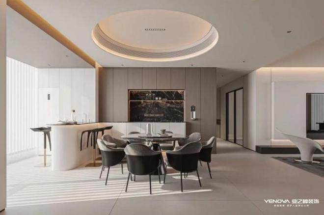 艳亮相！南阳业之峰重塑滨河珑府生活语境不朽情缘游戏网站133㎡现代极简空间惊(图2)